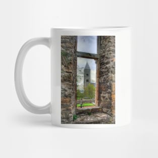 In the square window Mug